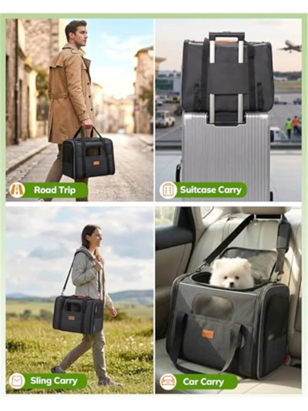 Cat Carrier - Cat Carrier Soft for Medium or Large Cats up to 20lbs,